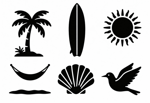 Download Summer Beach Vibes SVG Clipart Bundle - Premium Resources