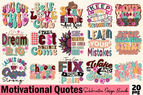 Download Motivation Quotes Sublimation Design Bun - Premium Resources
