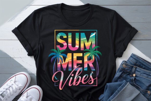 Download Summer Vibes, Retro Summer Beach PNG - Premium Resources