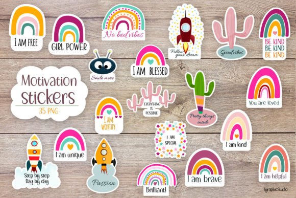Download Motivation Stickers Bundle, Inspiration - Motivation Collection