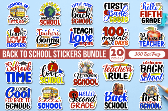 Download Back to School Stickers Bundle - Premium Bundle
